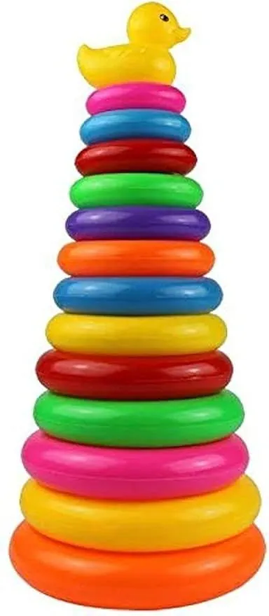 Stacking Rainbow Duck Tower