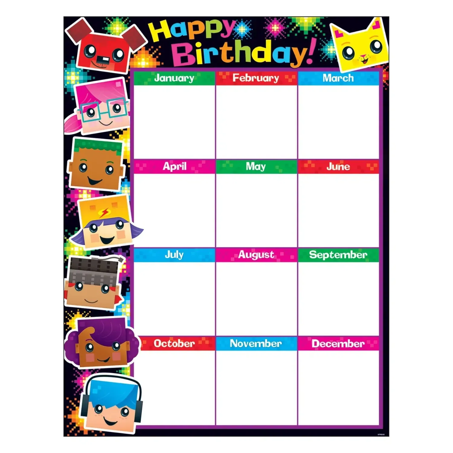 Birthday BlockStars!® Learning Chart