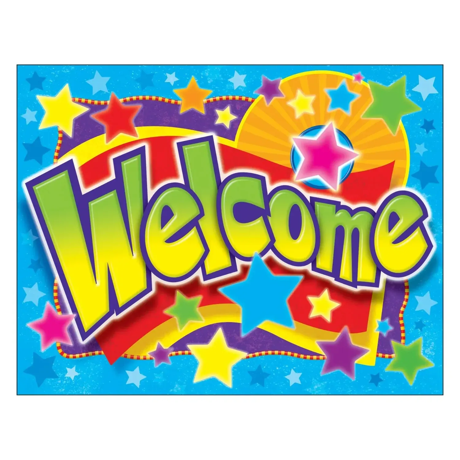 Welcome Stars Learning Chart