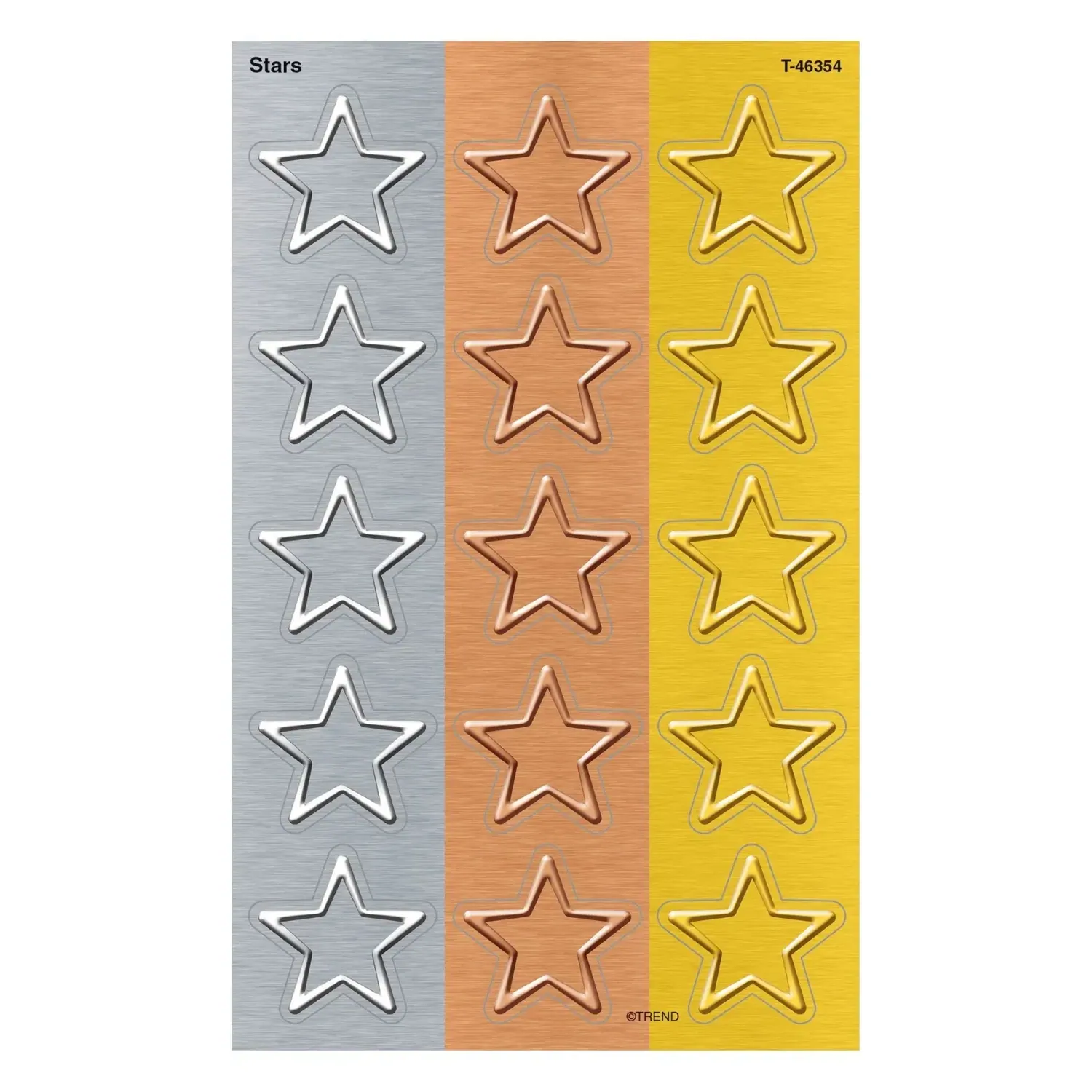 I ♥ Metal™ Stars superShapes Stickers – Large