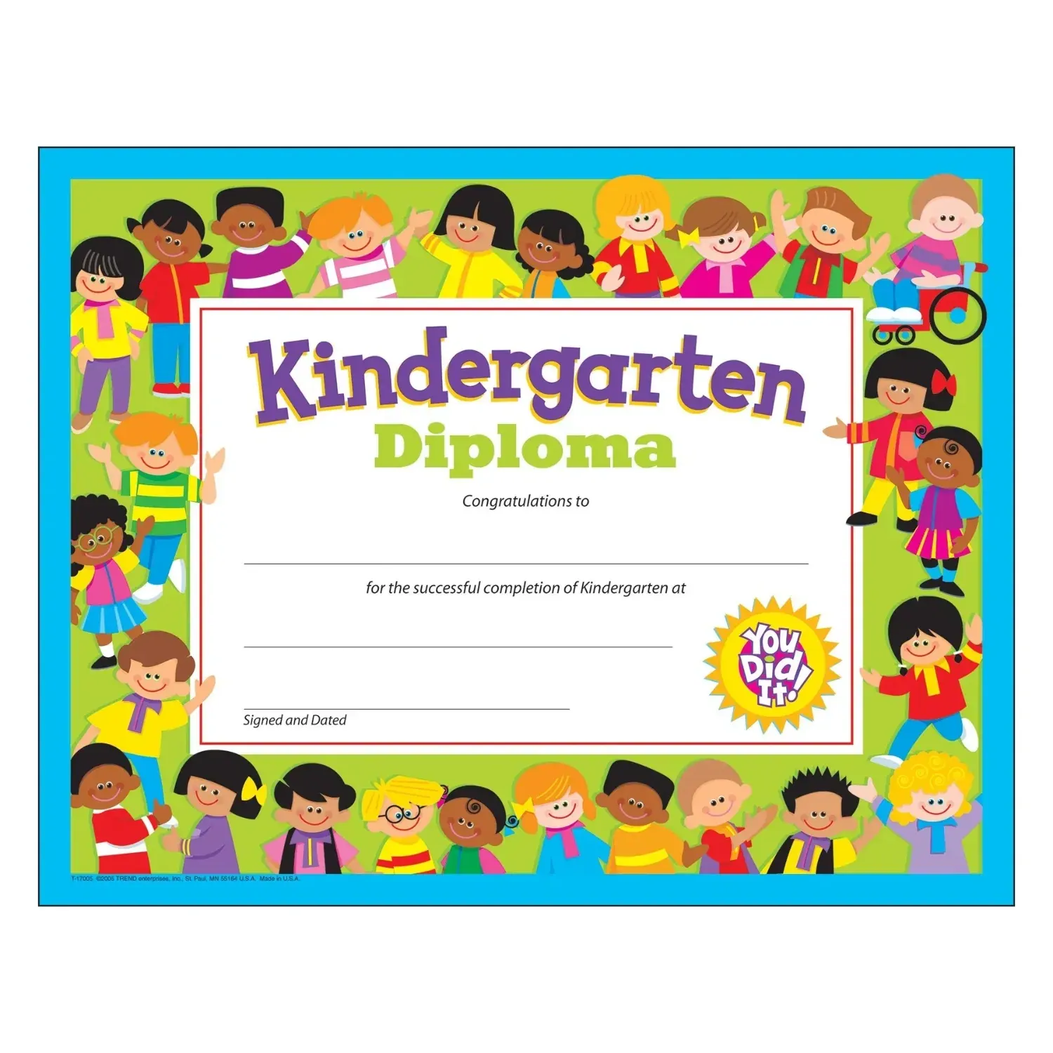 Kindergarten Diploma PK-K Certificates & Diplomas